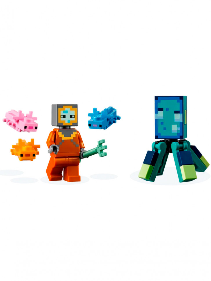 Конструктор аналог Lego Minecraft 21180 Битва со стражем