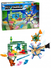 Конструктор аналог Lego Minecraft 21180 Битва со стражем