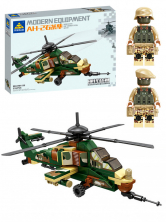 Конструктор KAZI Ударный вертолёт Denel AH-2 Rooivalk