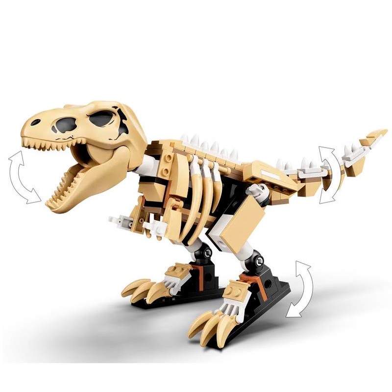 Конструктор аналог Lego Jurassic World 76940 Скелет тираннозавра на выставке