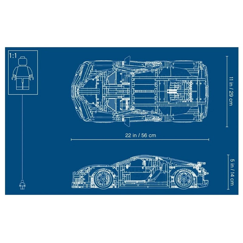 Конструктор аналог Лего Техник 42083 Bugatti Chiron