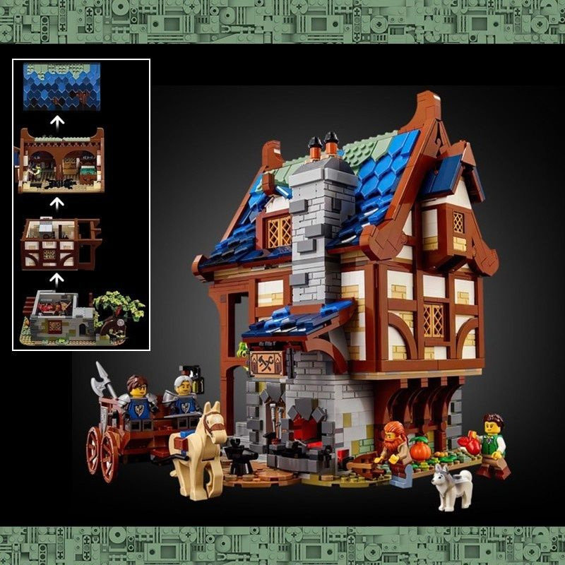 Конструктор аналог Lego Ideas 21325 Средневековая кузница