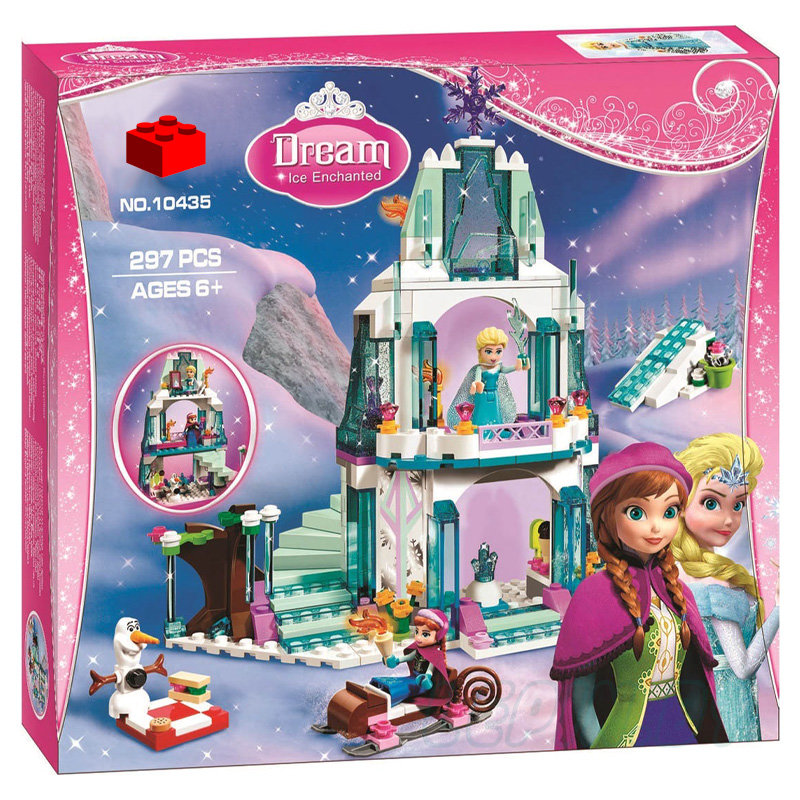 Конструктор BELA аналог Lego Disney Princess 41062 Ледяной замок Эльзы