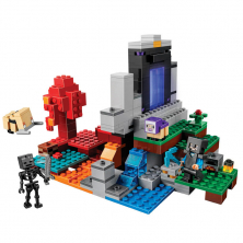 Конструктор LARI аналог Lego Minecraft 21172 Разрушенный портал