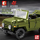 Конструктор Sembo Block Пекинский автомузей: Военный внедорожник BJ212