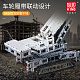 Конструктор Mould King Телескопический гусеничный кран LIEBHERR LTR 11200 на радиоуправлении
