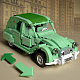 Конструктор Sembo Block Пекинский автомузей: Citroen 2CV