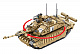 Конструктор Panlos Brick Британский основной боевой танк Challenger II