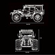 Конструктор Mould King Внедорожник RC Jeep Wrangler Expedition на радиоуправлении